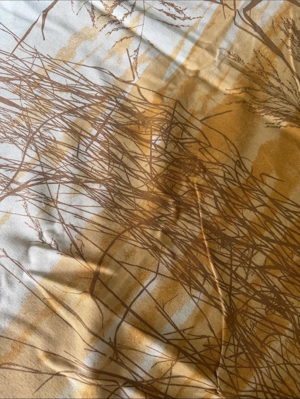 Vera Neumann “Chinese Grass” or “Golden Field of Wheat” Rectangle Tablecloth